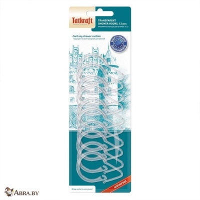 Кольца для штор в ванную Tatkraft 12 шт Шторки и карнизы