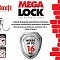 Tatkraft Mega Lock Vena Полка для ванной одноярусная Подвесные аксессуары