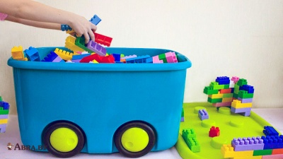 Ящик для игрушек Моби бирюзовый Ящики для игрушек