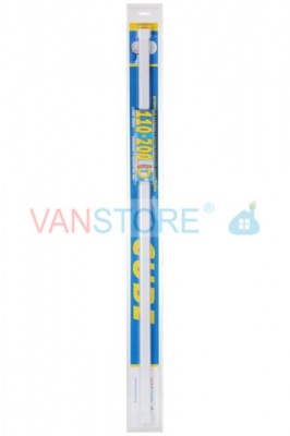 Карниз для ванной комнаты овальный 110-200 см Белый Шторки и карнизы