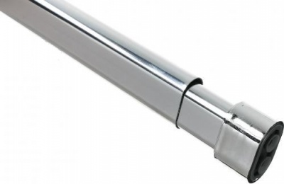 Карниз для ванной комнаты овальный 140-260 см Хром Шторки и карнизы