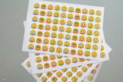 Поощрительные наклейки Смайлики 280 шт. Поощрительные наклейки