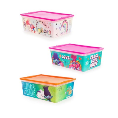 Коробка Trolls 10л Ящики для игрушек