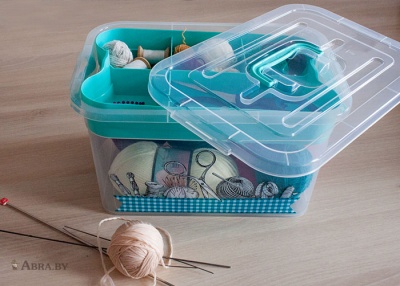 Контейнер с вкладышем 10л Рукоделие Контейнеры, емкости