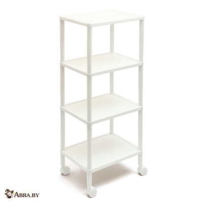 Этажерка на колесах 4 полки Этажерки