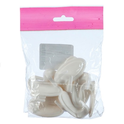 Крючок самоклеящийся Овальчик 10 шт Подвесные аксессуары