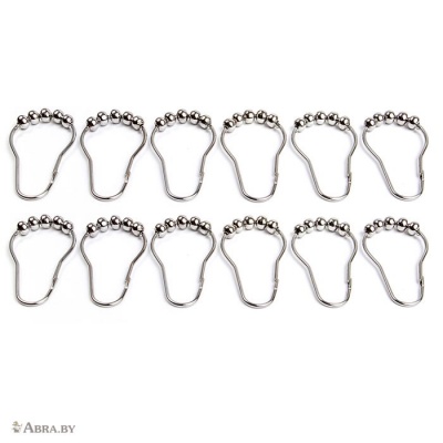 Tatkraft Slide Кольца металлические для шторок 12 шт Шторки и карнизы