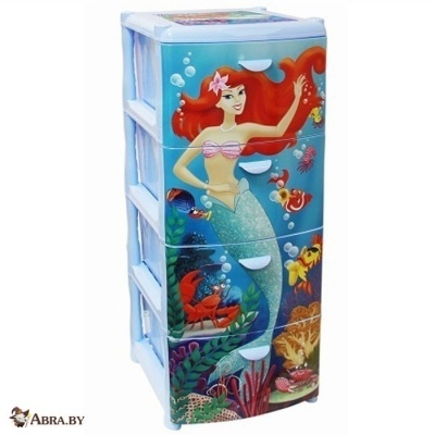 Комод Альт Деко (4 секции) русалка Комоды пластиковые