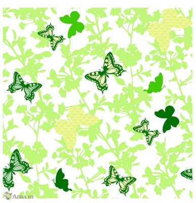 Шторка для ванной комнаты Leaves Green Шторки и карнизы