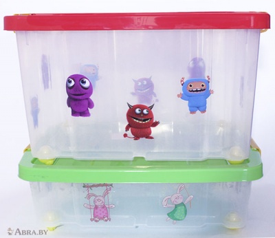 Ящик на роликах с крышкой 30 л Junior Bunny Ящики для игрушек