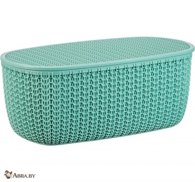 Хлебница Вязание с разделочной доской фисташковый Хлебницы