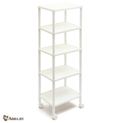 Этажерка на колесах 5 полок Этажерки