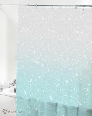 Шторка для ванной комнаты Blue Shell Шторки и карнизы