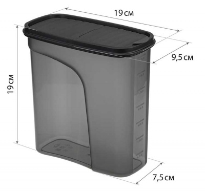 Емкость для сыпучих продуктов Бест 2 л Емкости для сыпучих продуктов