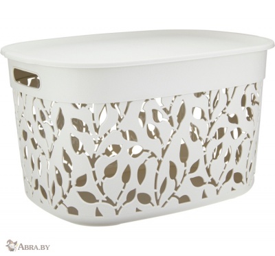 Коробка Флора 25л с крышкой Ящики, корзины