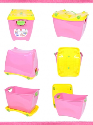 Ящик детский Супер-Пупер розовый Ящики для игрушек