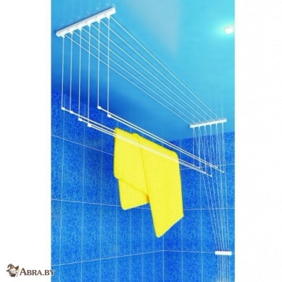 Сушилка для белья потолочная алюминиевая 1,6 м Корзины и сушилки для белья