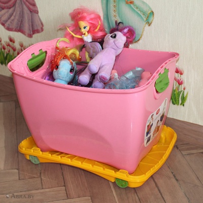 Ящик детский Супер-Пупер розовый Ящики для игрушек