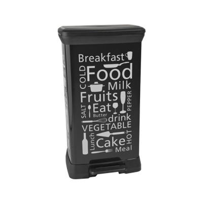Контейнер для мусора с педалью Deco bin 50л Кухня Контейнеры для мусора