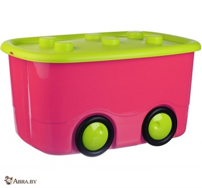 Ящик для игрушек Моби малиновый Ящики для игрушек
