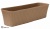 Ящик балконный Ротанг 600 мм с поддоном бежевый Ящик балконный Ротанг 600 мм с поддоном бежевый Балконные ящики
