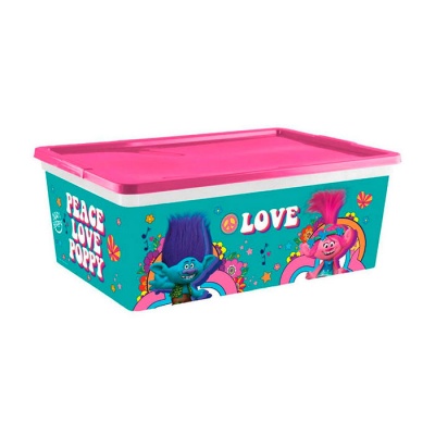 Коробка Trolls 10л Ящики для игрушек