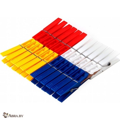 Прищепки 24 шт Корзины и сушилки для белья